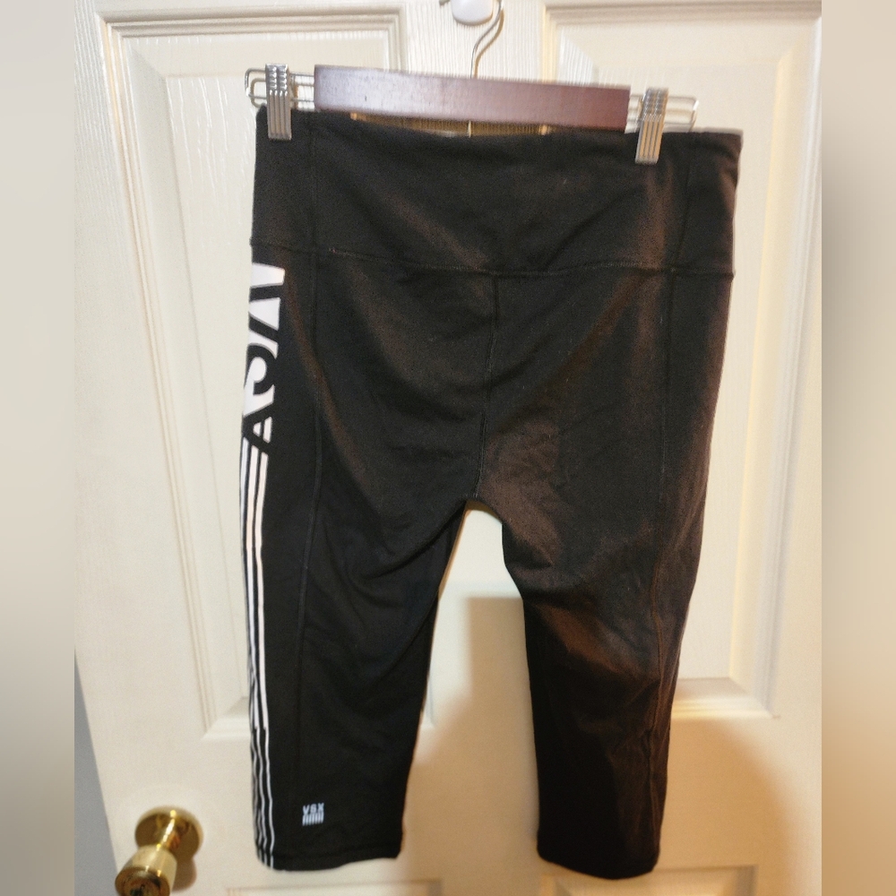 Victoria's Secret Black and White Striped Capri Leggings - Picture 3 of 5